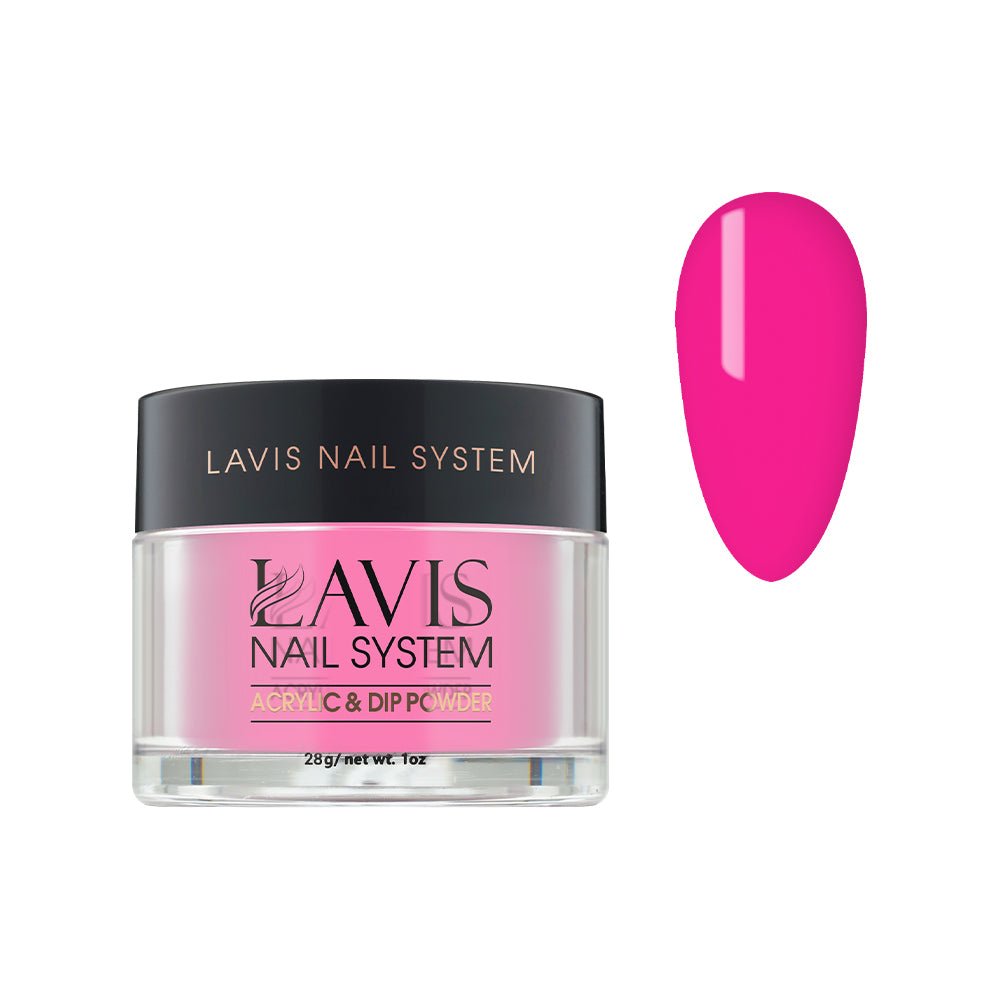 Lavis Acrylic Powder - 190 Brilliant Rose - DTK Nail Supply