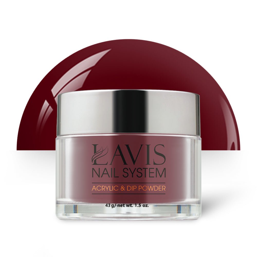 Lavis Acrylic Powder - 212 Luxurious Red - DTK Nail Supply