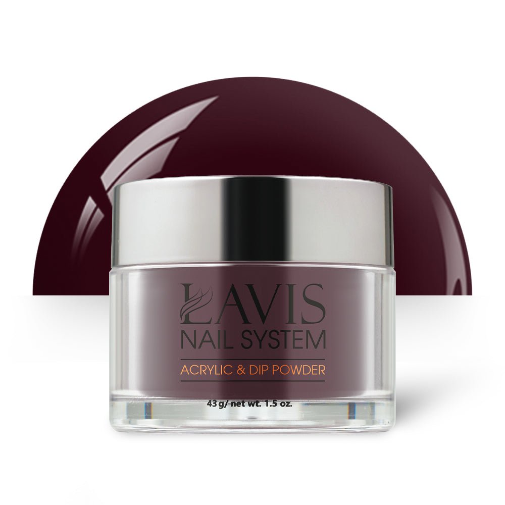 Lavis Acrylic Powder - 215 Merlot - DTK Nail Supply