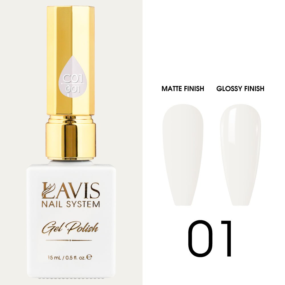 LAVIS C01 - 001 - Gel Polish 0.5 oz - Whimsical Collection - DTK Nail Supply