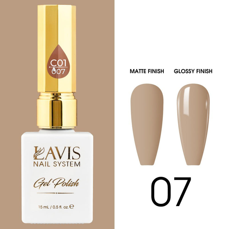 LAVIS C01 - 007 - Gel Polish 0.5 oz - Whimsical Collection - DTK Nail Supply