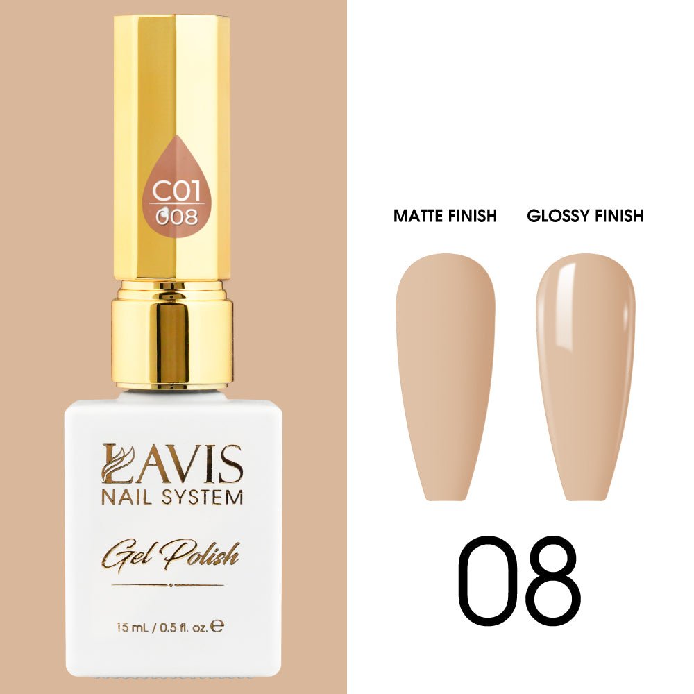 LAVIS C01 - 008 - Gel Polish 0.5 oz - Whimsical Collection - DTK Nail Supply