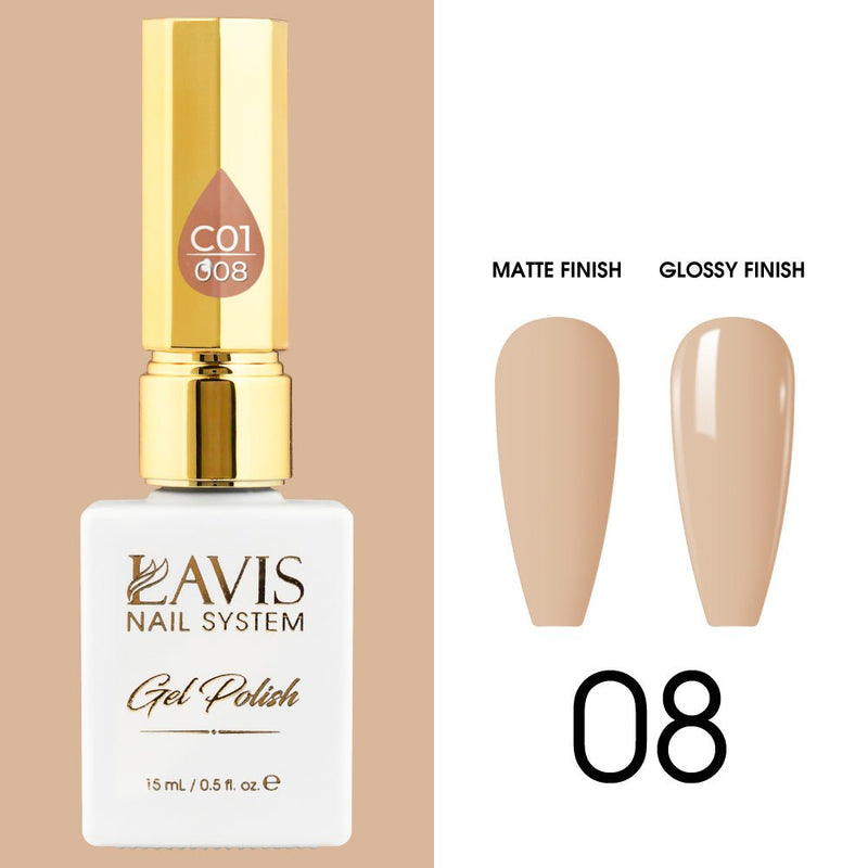 LAVIS C01 - 008 - Gel Polish 0.5 oz - Whimsical Collection - DTK Nail Supply