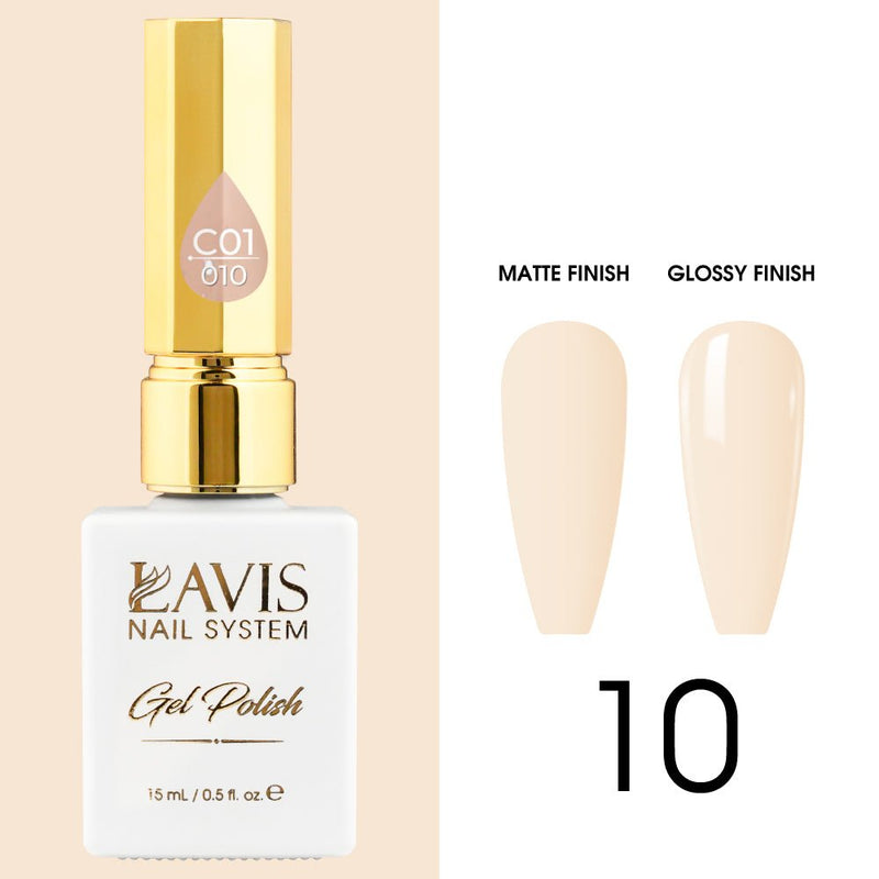 LAVIS C01 - 010 - Gel Polish 0.5 oz - Whimsical Collection - DTK Nail Supply