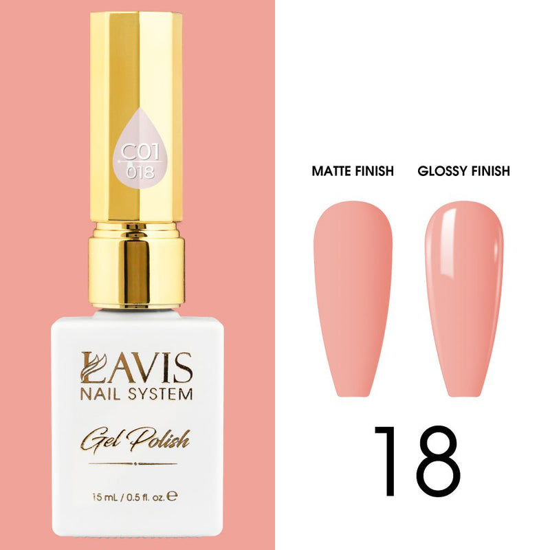 LAVIS C01 - 018 - Gel Polish 0.5 oz - Whimsical Collection - DTK Nail Supply