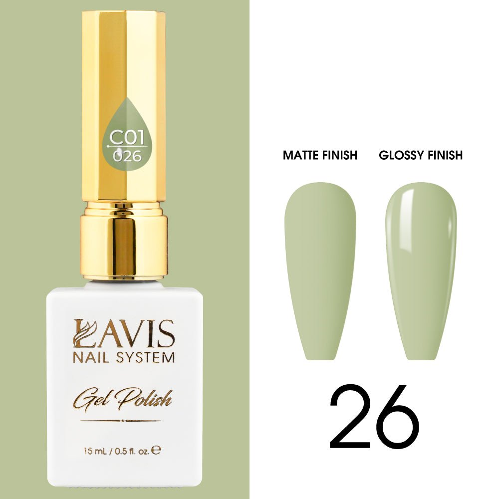 LAVIS C01 - 026 - Gel Polish 0.5 oz - Whimsical Collection - DTK Nail Supply