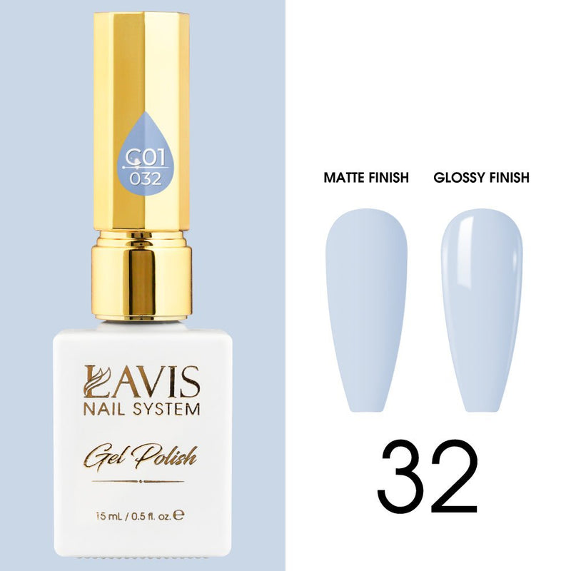 LAVIS C01 - 032 - Gel Polish 0.5 oz - Whimsical Collection - DTK Nail Supply