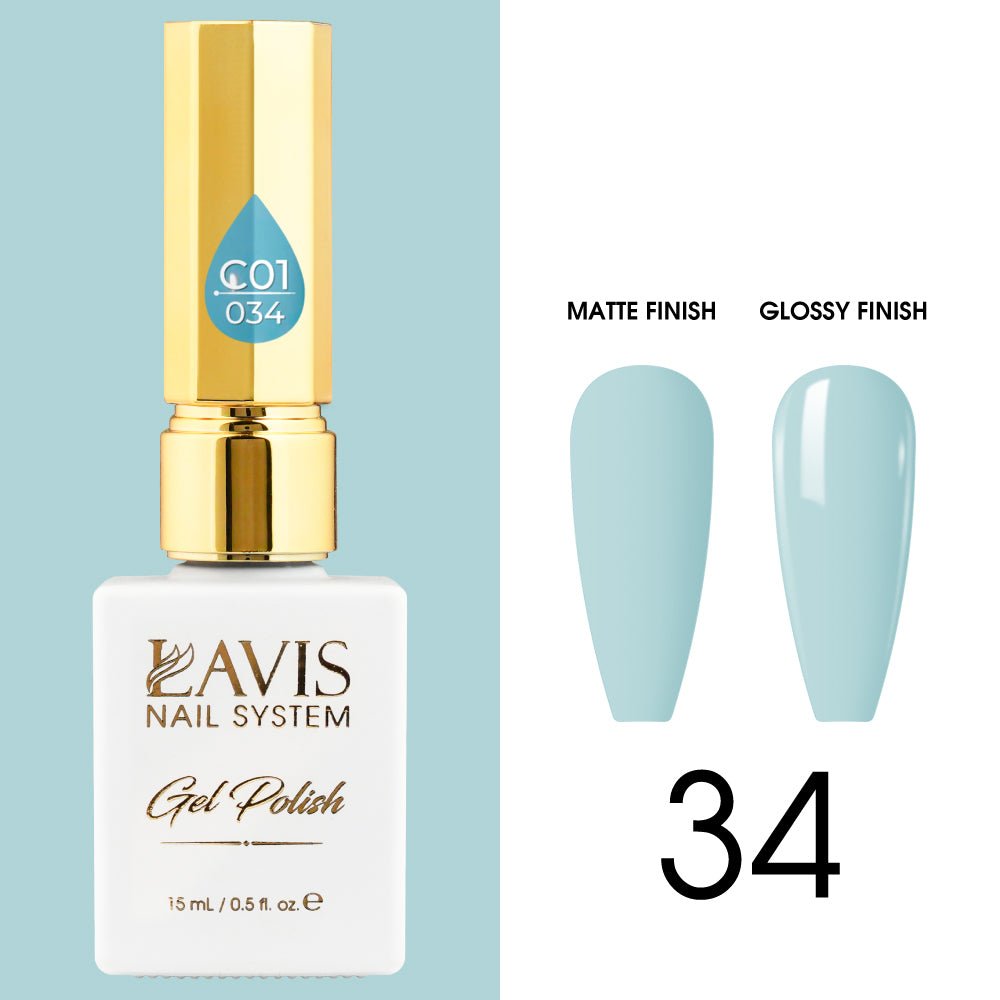 LAVIS C01 - 034 - Gel Polish 0.5 oz - Whimsical Collection - DTK Nail Supply
