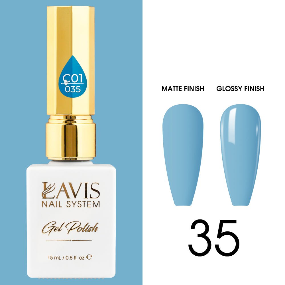 LAVIS C01 - 035 - Gel Polish 0.5 oz - Whimsical Collection - DTK Nail Supply