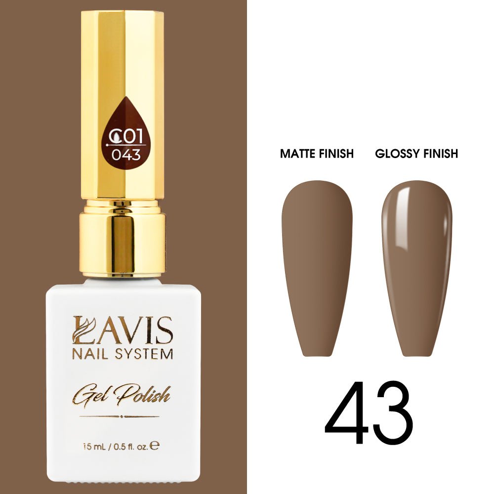 LAVIS C01 - 043 - Gel Polish 0.5 oz - Whimsical Collection - DTK Nail Supply