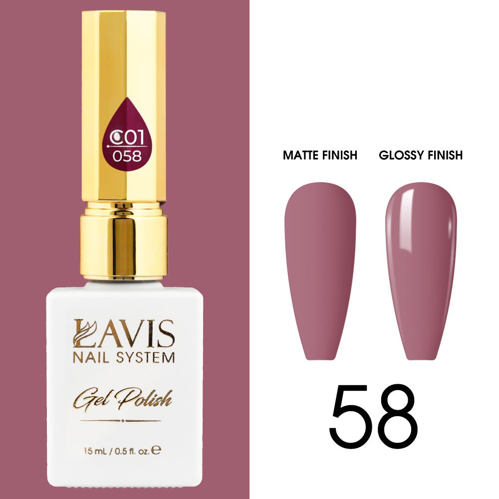 LAVIS C01 - 058 - Gel Polish 0.5 oz - Whimsical Collection - DTK Nail Supply