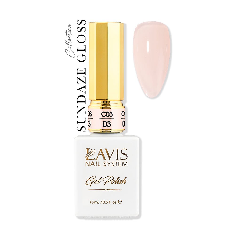 LAVIS C03 - 03 - Gel Polish 0.5 oz - Sundaze Gloss Collection - DTK Nail Supply