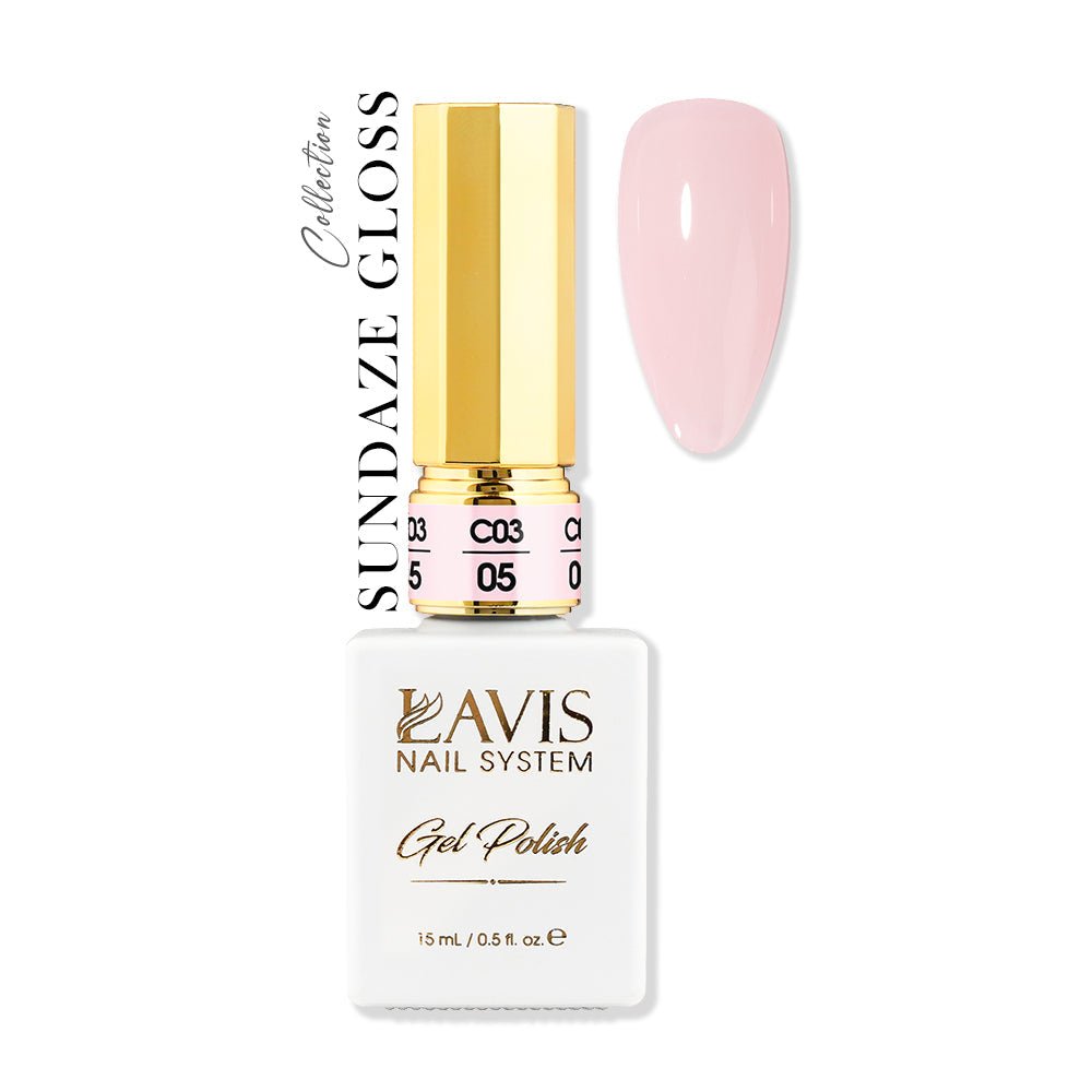LAVIS C03 - 05 - Gel Polish 0.5 oz - Sundaze Gloss Collection - DTK Nail Supply