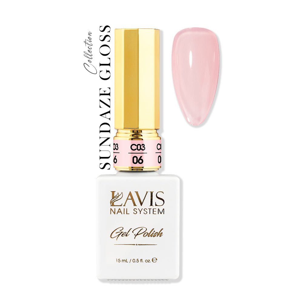 LAVIS C03 - 06 - Gel Polish 0.5 oz - Sundaze Gloss Collection - DTK Nail Supply