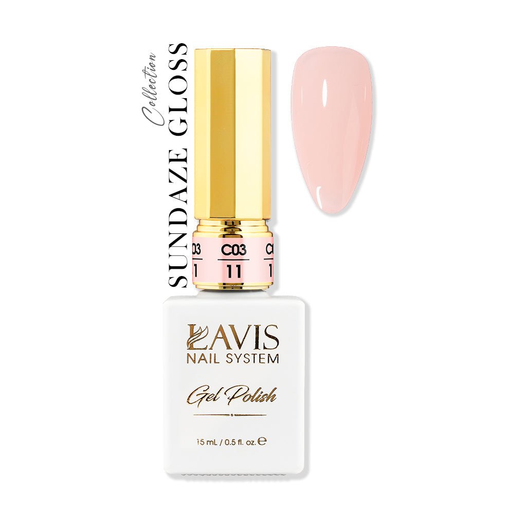 LAVIS C03 - 11 - Gel Polish 0.5 oz - Sundaze Gloss Collection - DTK Nail Supply