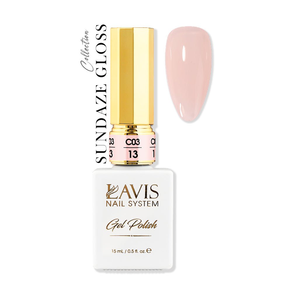 LAVIS C03 - 13 - Gel Polish 0.5 oz - Sundaze Gloss Collection - DTK Nail Supply