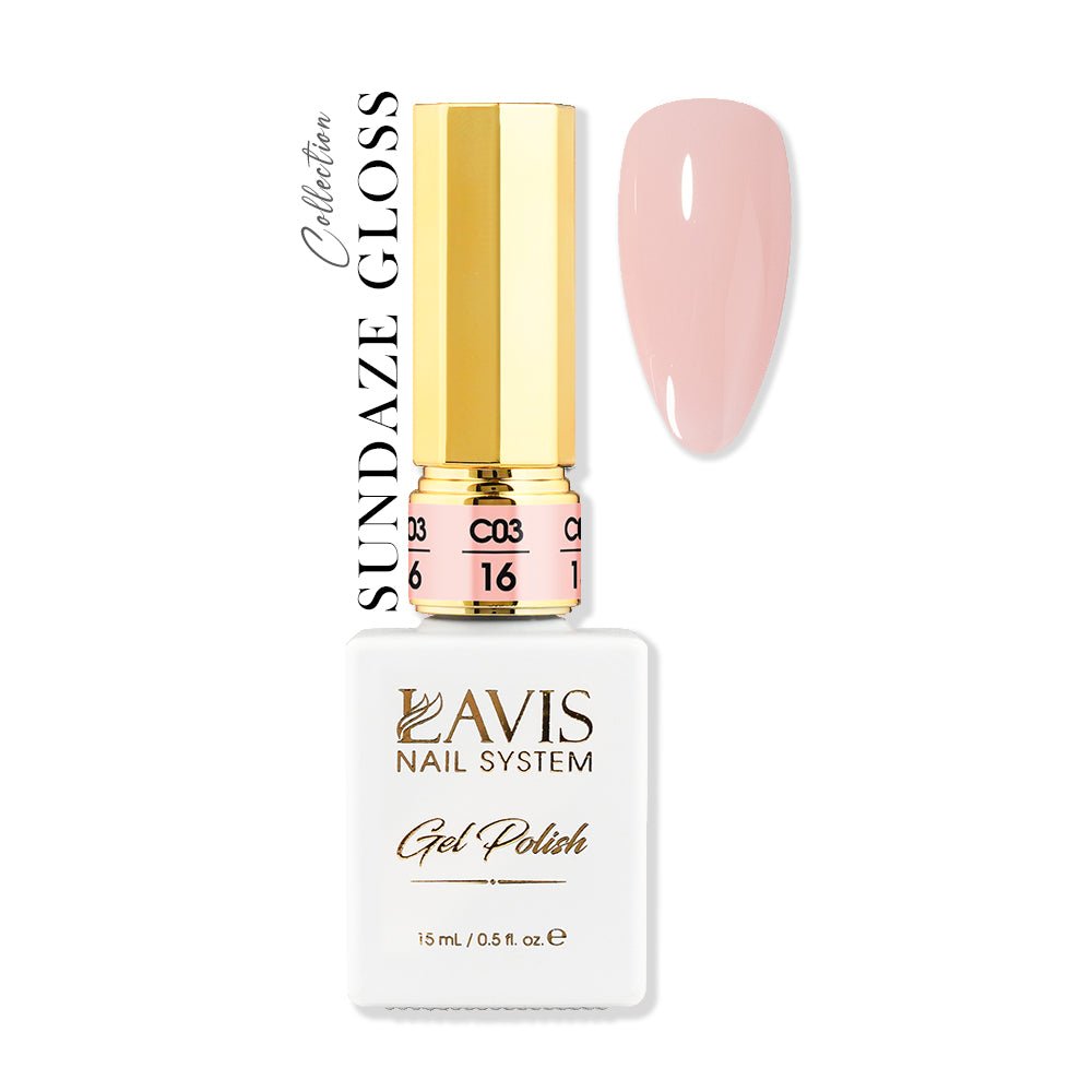 LAVIS C03 - 16 - Gel Polish 0.5 oz - Sundaze Gloss Collection - DTK Nail Supply