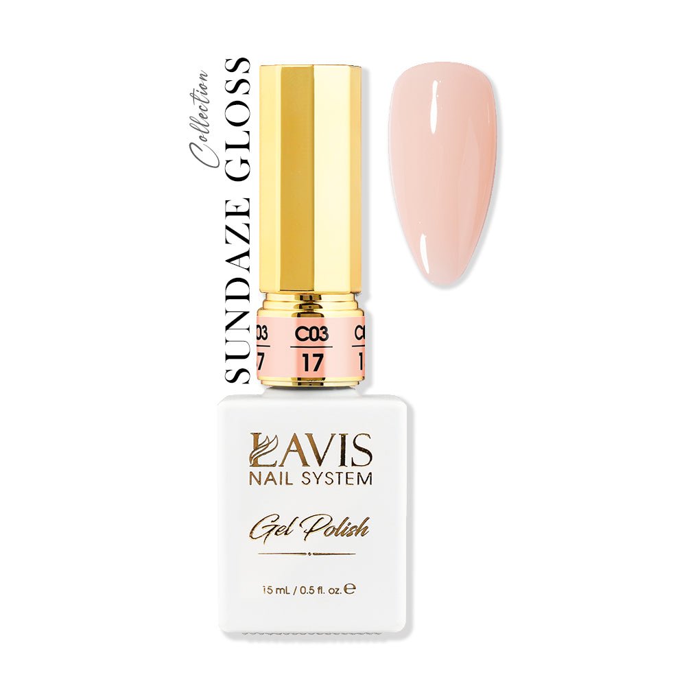 LAVIS C03 - 17 - Gel Polish 0.5 oz - Sundaze Gloss Collection - DTK Nail Supply