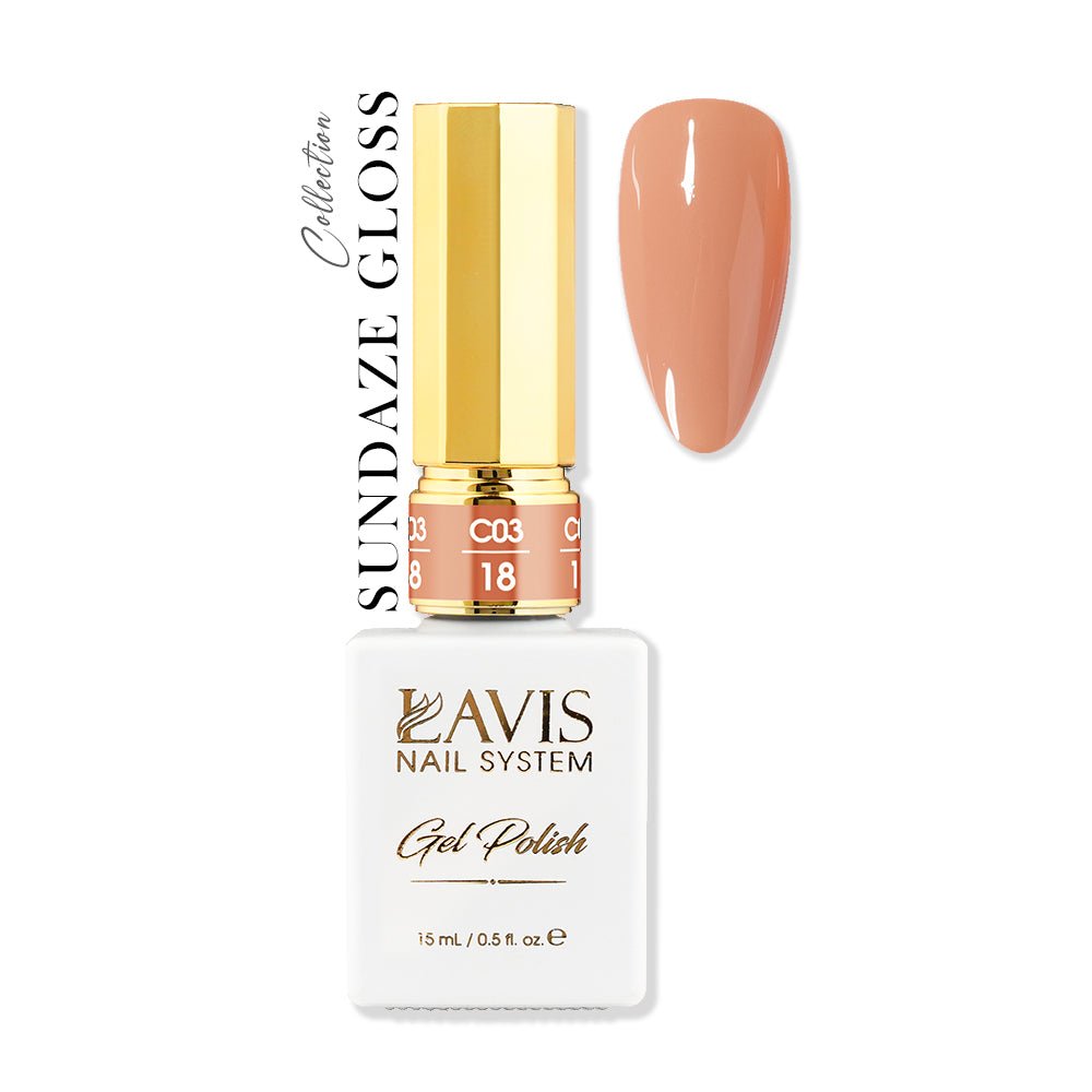 LAVIS C03 - 18 - Gel Polish 0.5 oz - Sundaze Gloss Collection - DTK Nail Supply