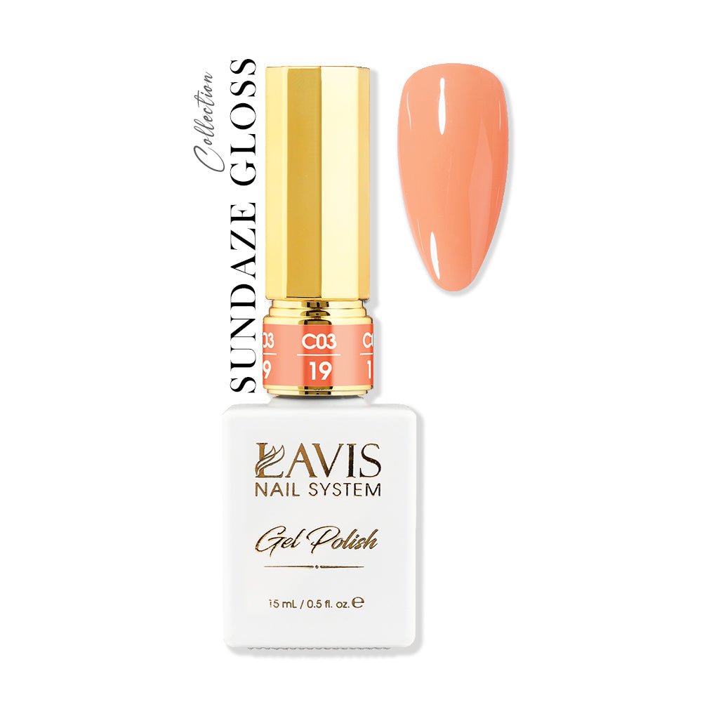 LAVIS C03 - 19 - Gel Polish 0.5 oz - Sundaze Gloss Collection - DTK Nail Supply