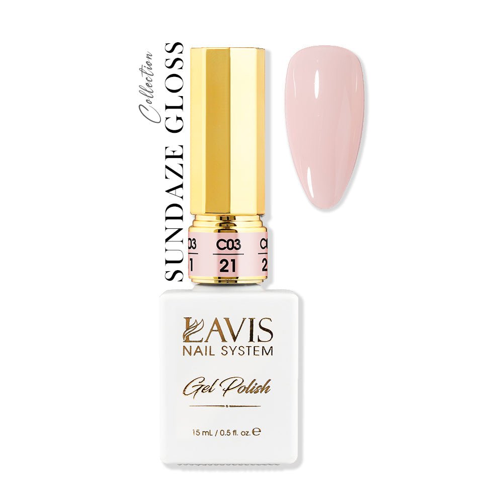 LAVIS C03 - 21 - Gel Polish 0.5 oz - Sundaze Gloss Collection - DTK Nail Supply