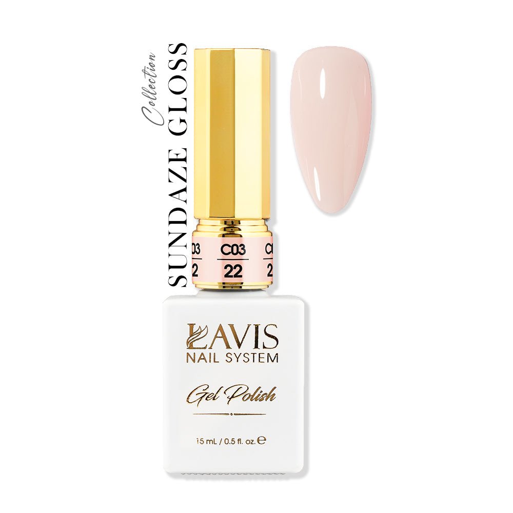 LAVIS C03 - 22 - Gel Polish 0.5 oz - Sundaze Gloss Collection - DTK Nail Supply