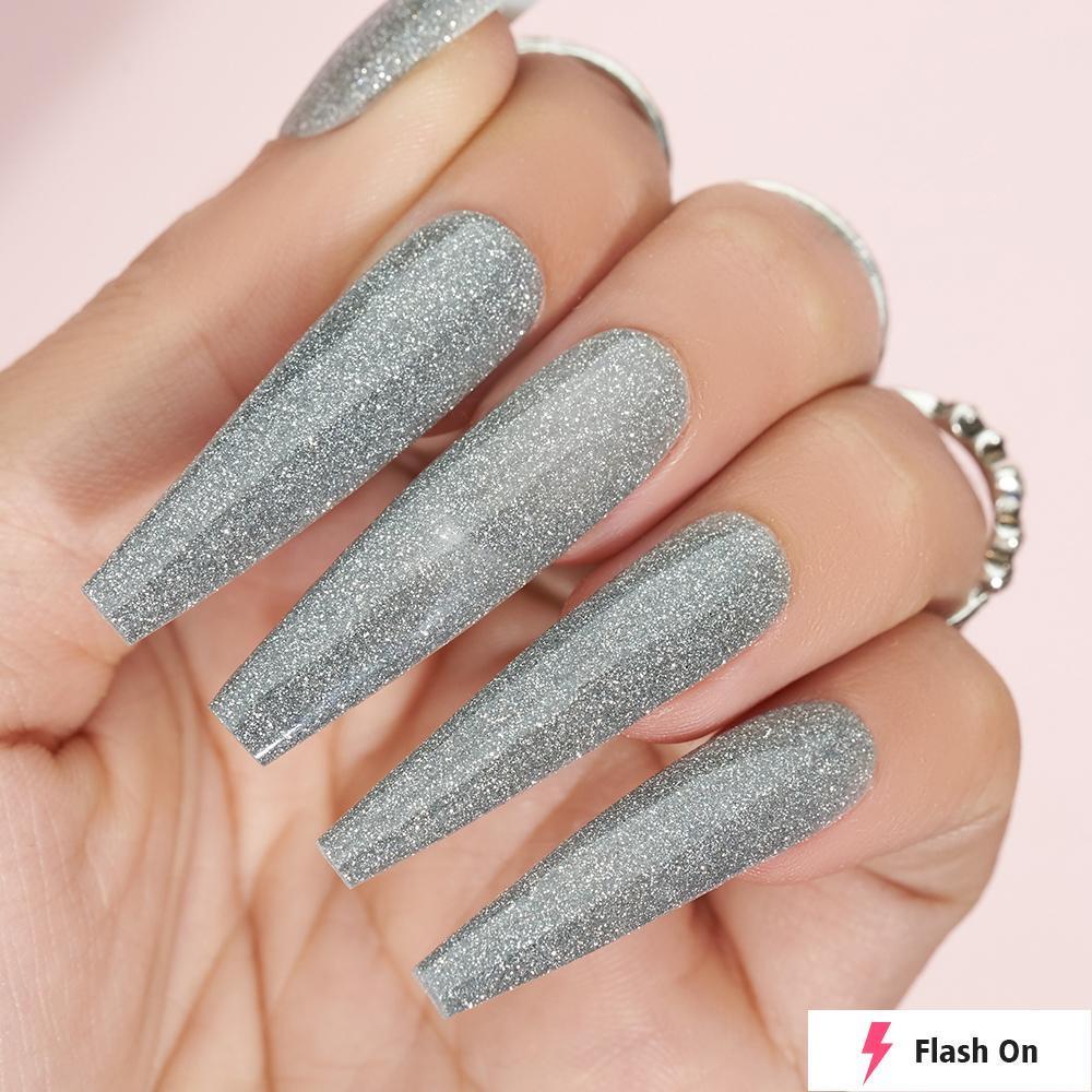 LAVIS Diamond Flash Glitter DF01 - Acrylic & Dip Powder 1.5 oz - DTK Nail Supply