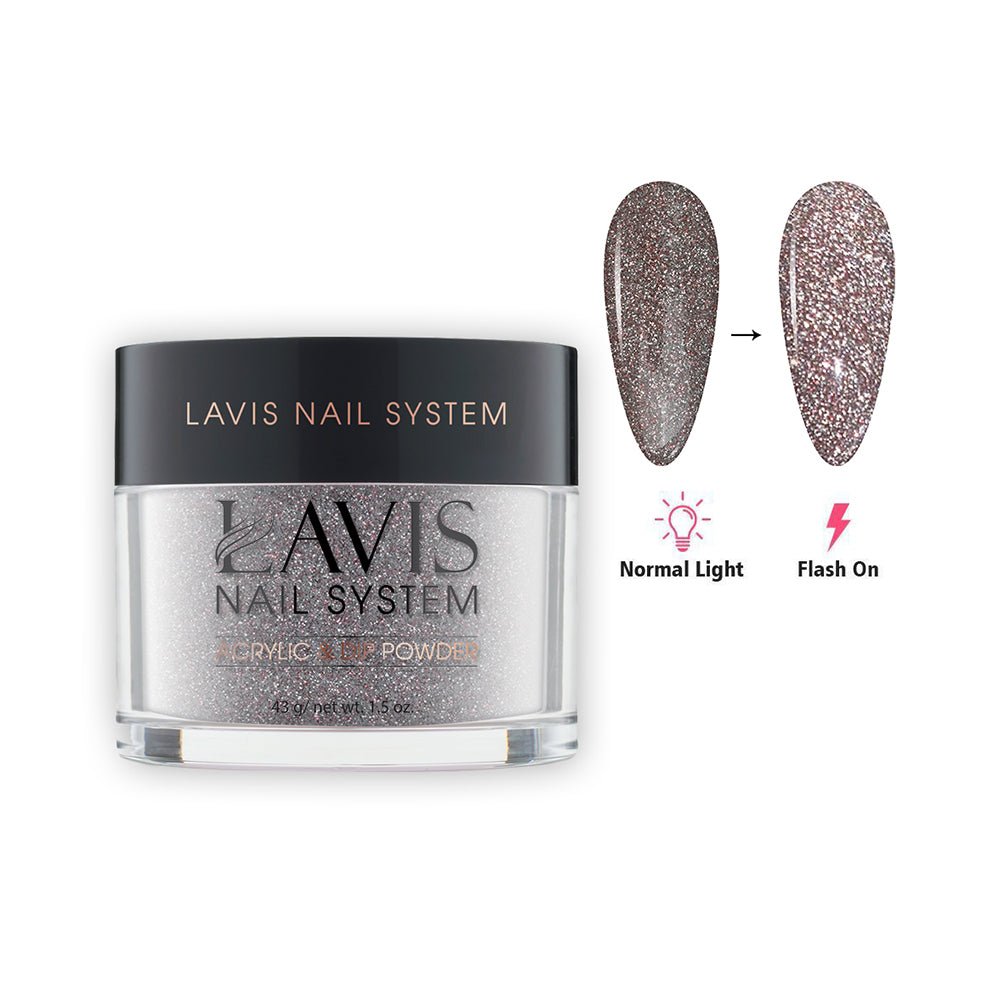 LAVIS Diamond Flash Glitter DF02 - Acrylic & Dip Powder 1.5 oz - DTK Nail Supply