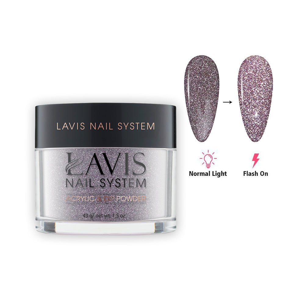 LAVIS Diamond Flash Glitter DF03 - Acrylic & Dip Powder 1.5 oz - DTK Nail Supply