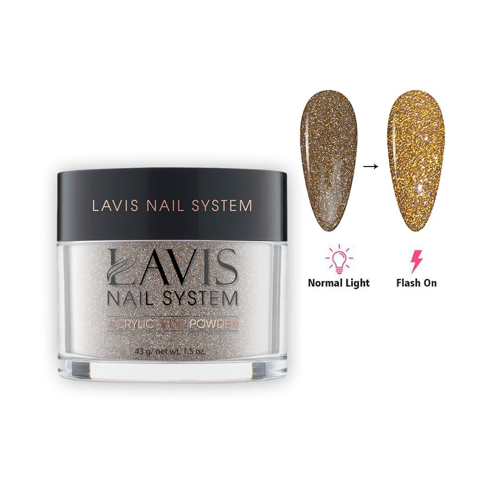 LAVIS Diamond Flash Glitter DF05 - Acrylic & Dip Powder 1.5 oz - DTK Nail Supply