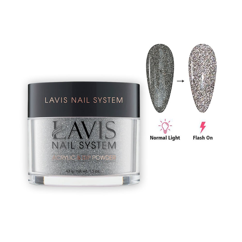 LAVIS Diamond Flash Glitter DF07 - Acrylic & Dip Powder 1.5 oz - DTK Nail Supply
