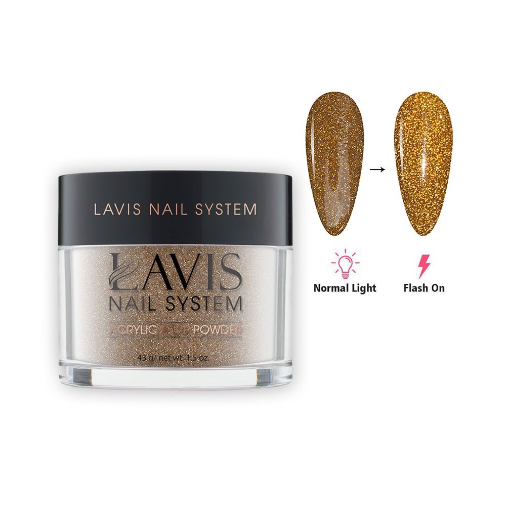 LAVIS Diamond Flash Glitter DF08 - Acrylic & Dip Powder 1.5 oz - DTK Nail Supply