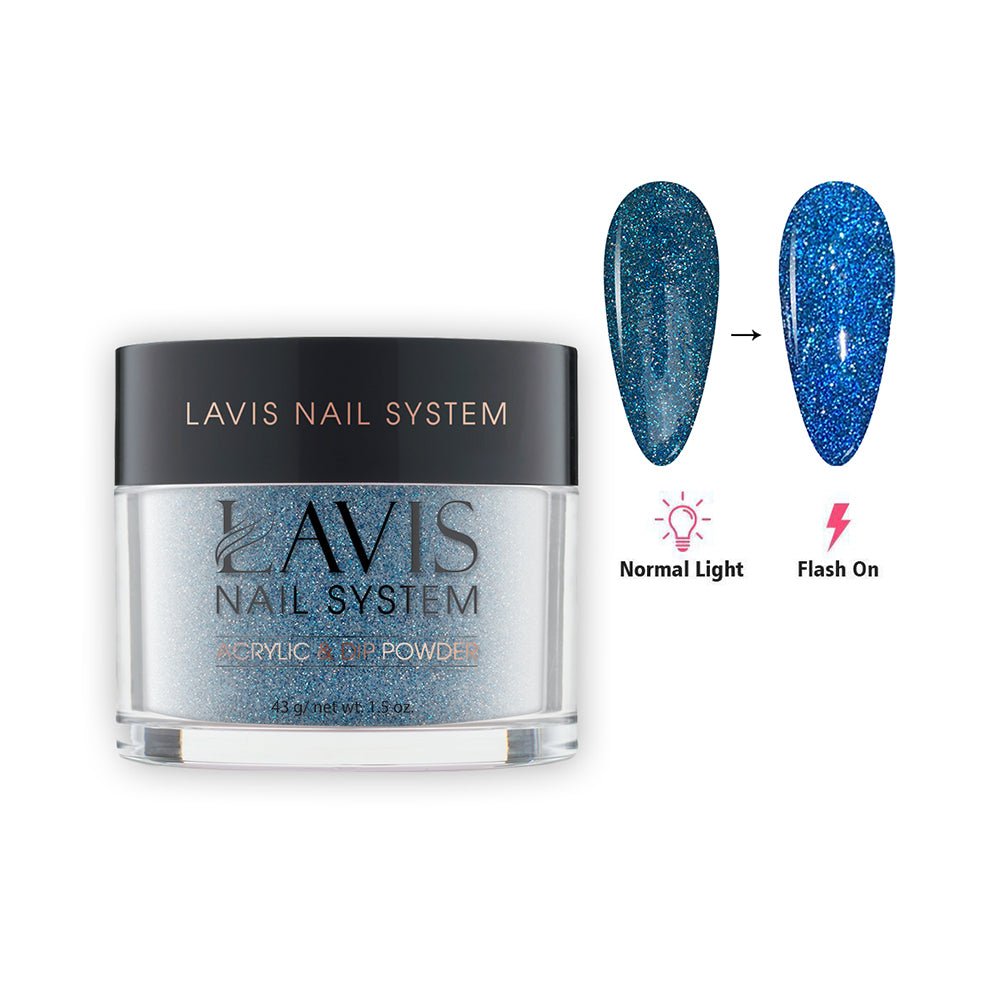 LAVIS Diamond Flash Glitter DF09 - Acrylic & Dip Powder 1.5 oz - DTK Nail Supply