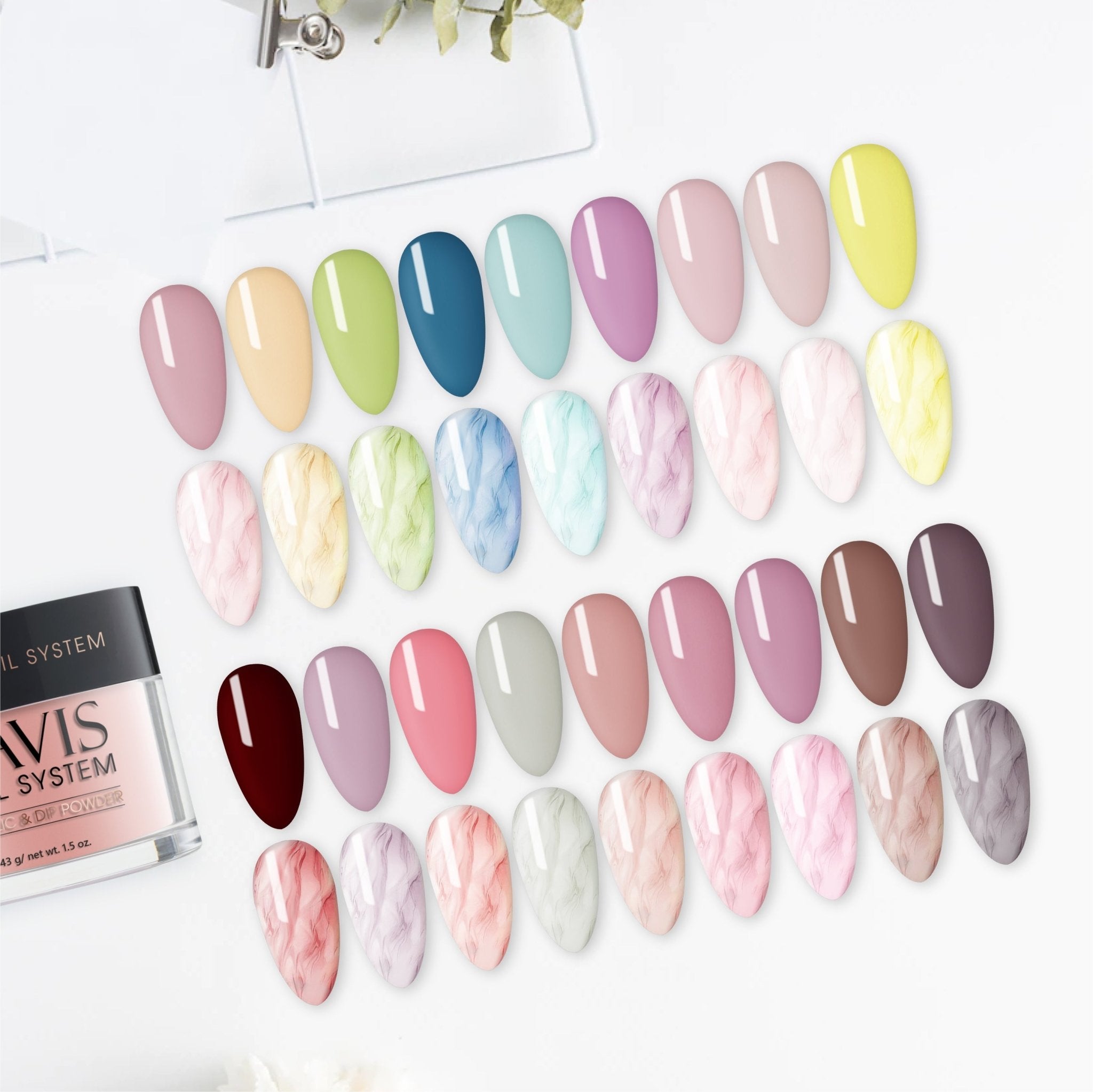 LAVIS Easter Acrylic & Dip Colors Set (18 colors) - DTK Nail Supply