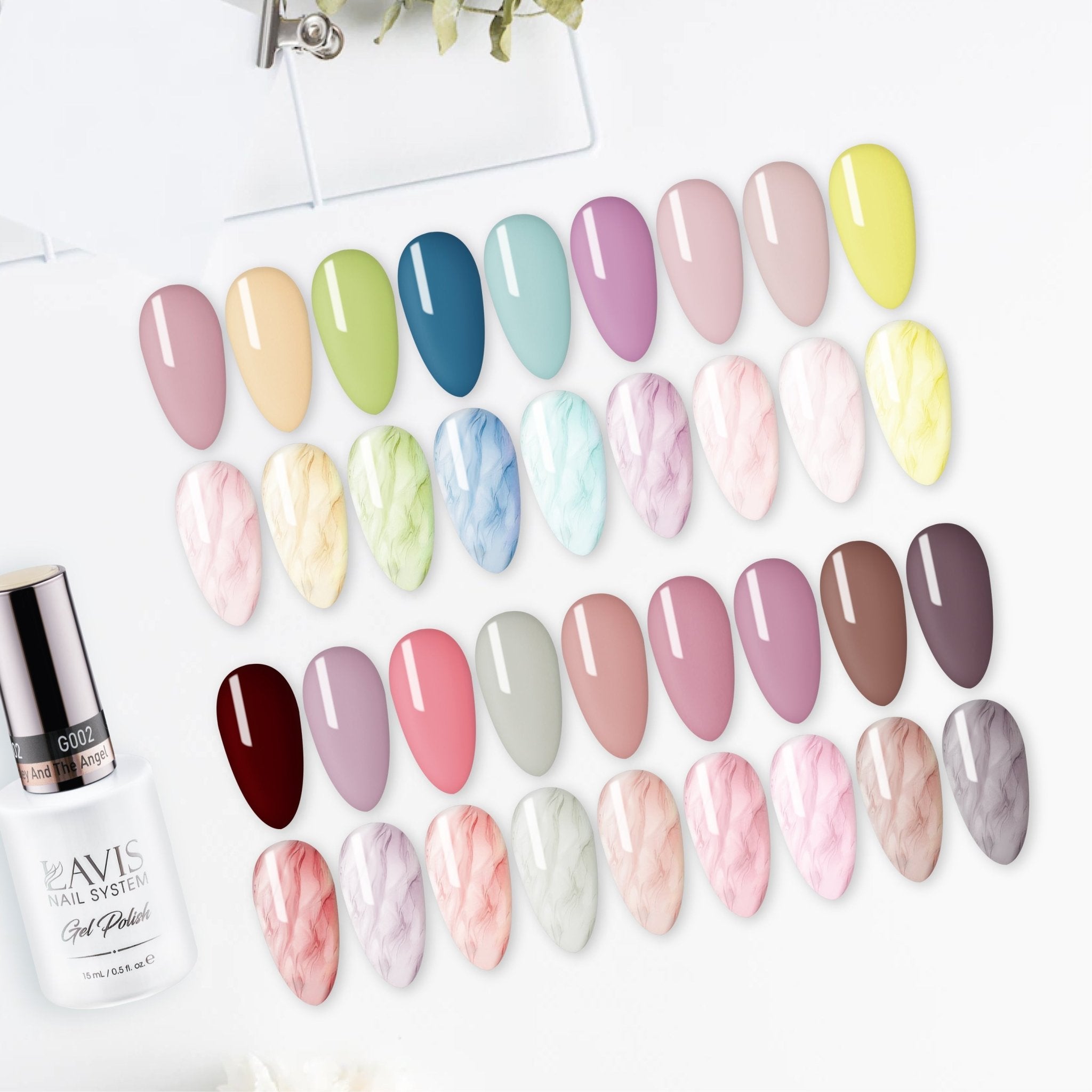 LAVIS Easter Gel Colors Set (18 colors) - DTK Nail Supply