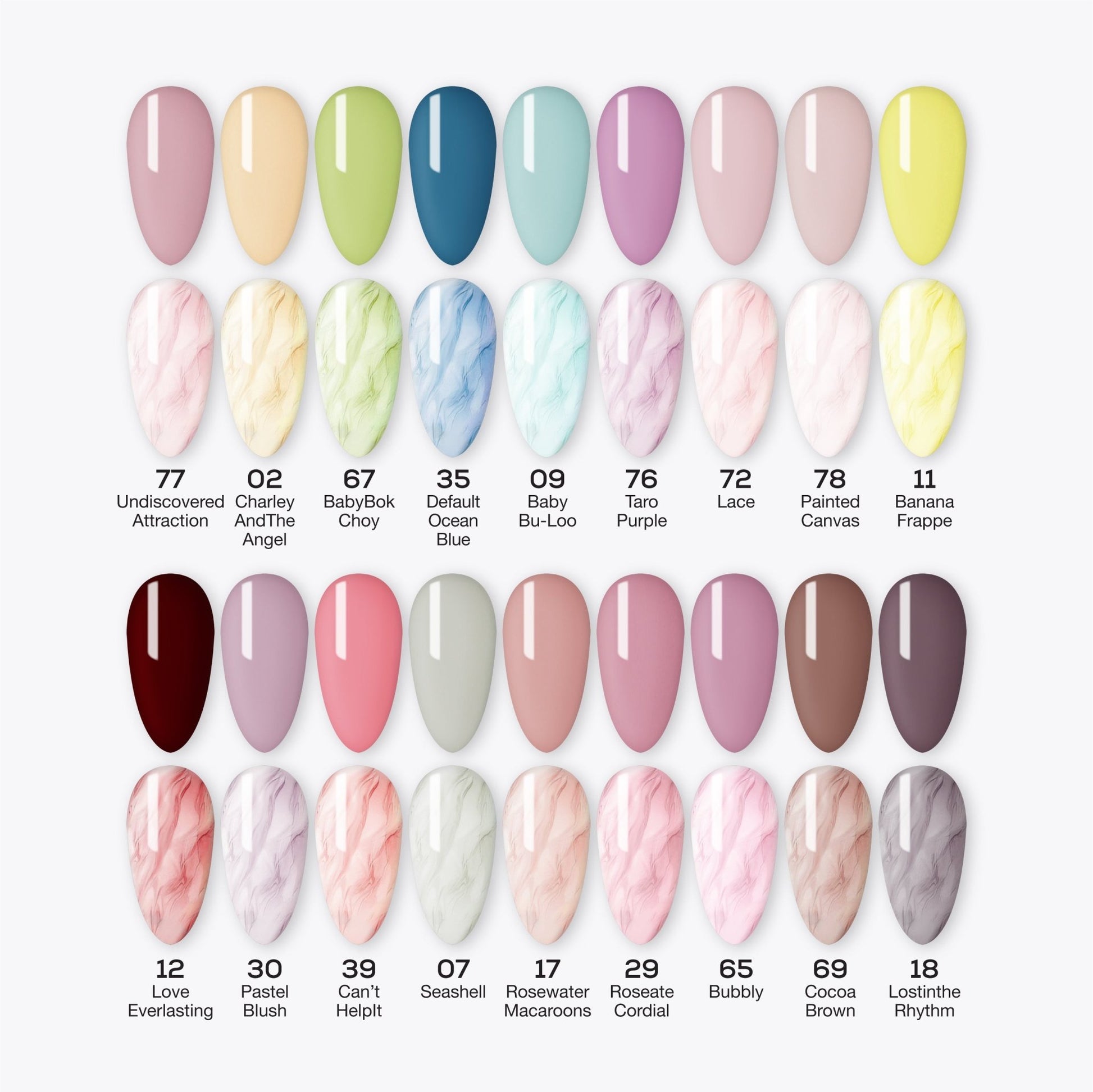 LAVIS Easter Nail Lacquer Set (18 colors) - DTK Nail Supply