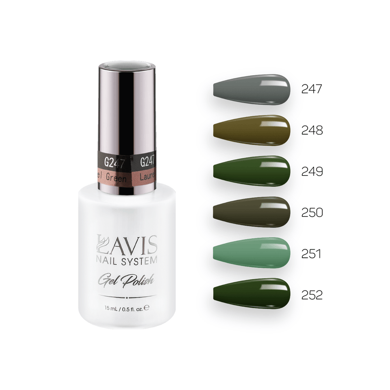 Lavis Gel Fall Winter Set G3 (6 colors): 247, 248, 249, 250, 251, 252 - DTK Nail Supply