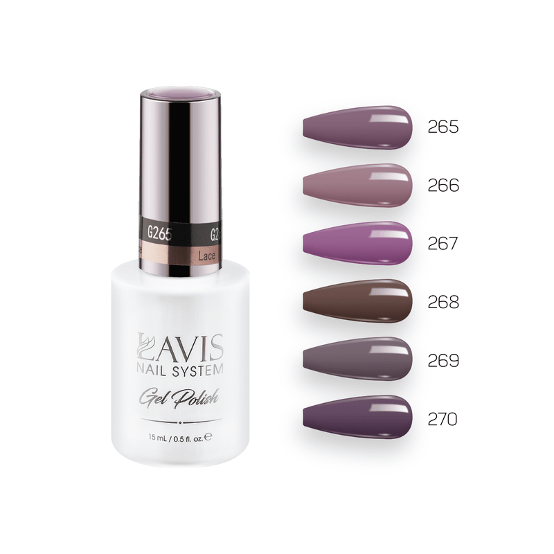 Lavis Gel Fall Winter Set G6 (6 colors): 265, 266, 267, 268, 269, 270 - DTK Nail Supply