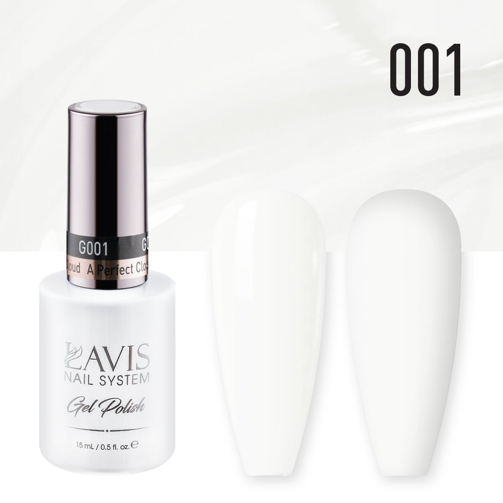 Lavis Gel Nail Polish Duo - 001 A Perfect Cloud - DTK Nail Supply