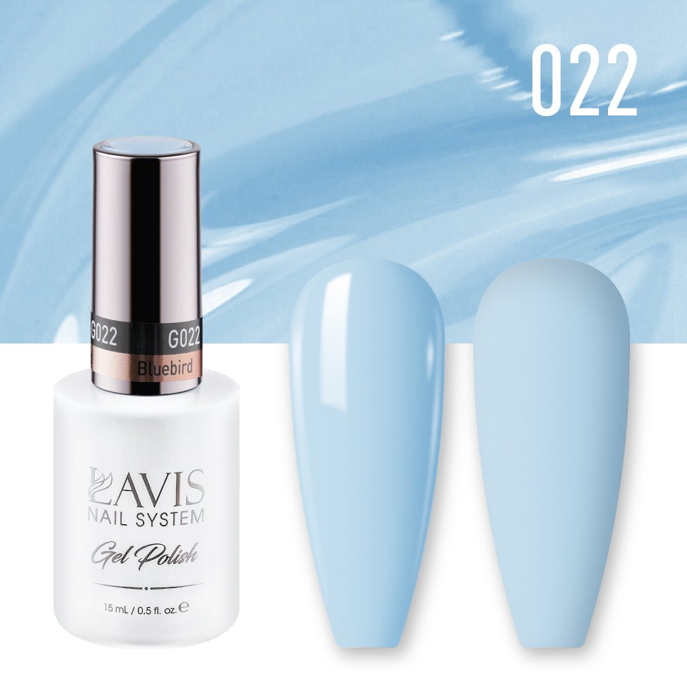 Lavis Gel Nail Polish Duo - 022 Bluebird - DTK Nail Supply