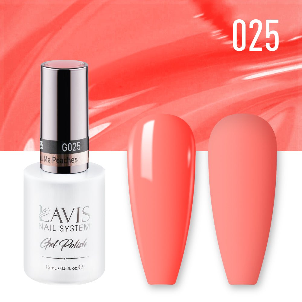 Lavis Gel Nail Polish Duo - 025 Call Me Peaches - DTK Nail Supply