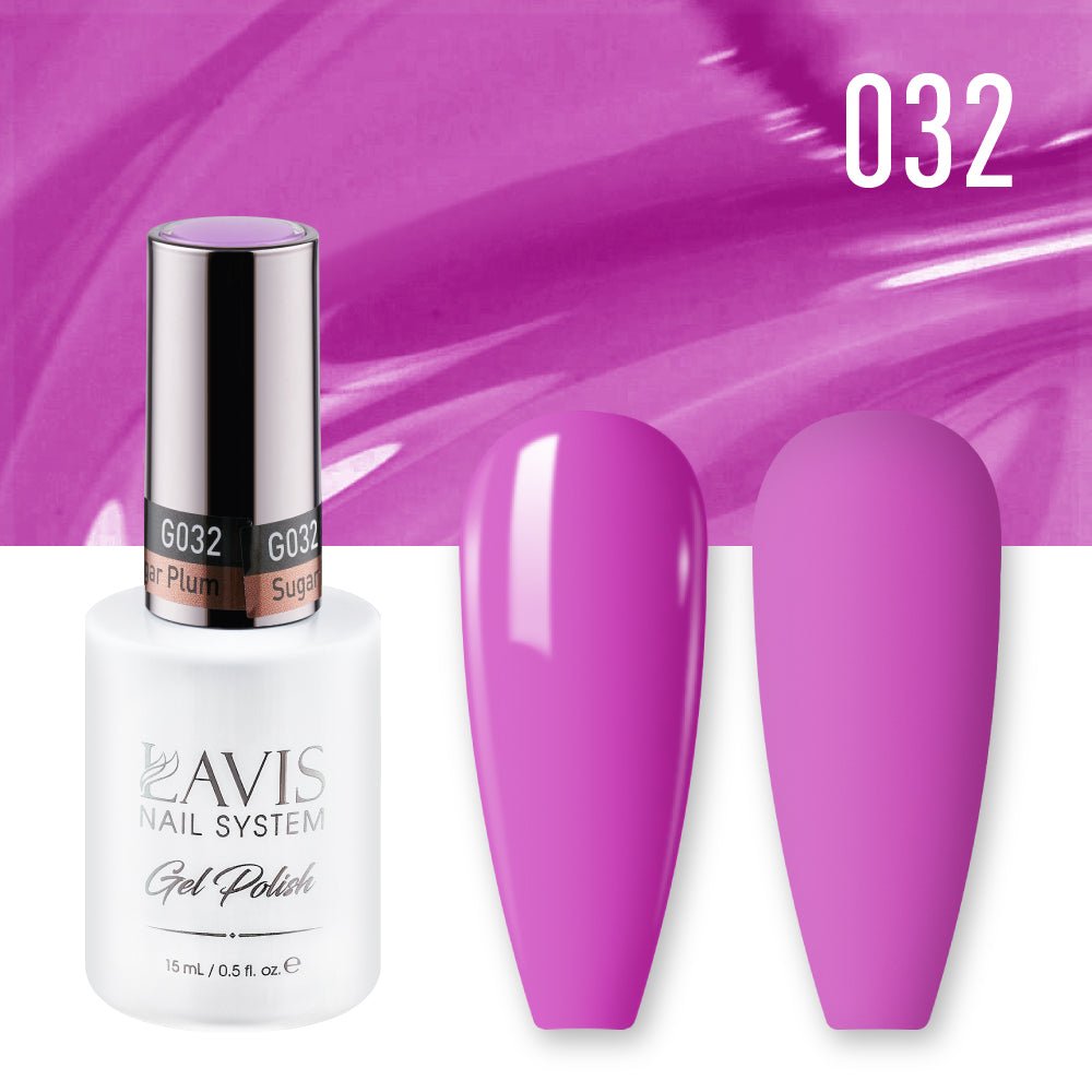 Lavis Gel Nail Polish Duo - 032 Sugar Plum - DTK Nail Supply