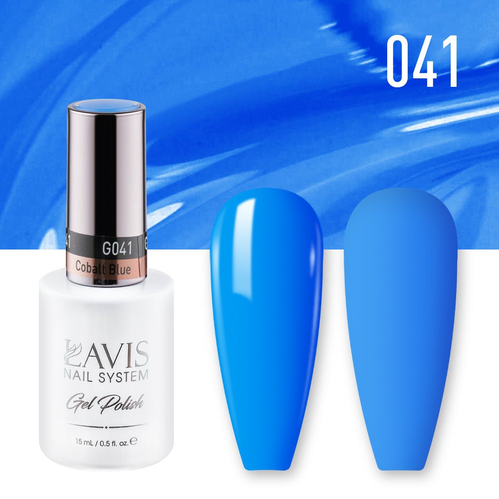 Lavis Gel Nail Polish Duo - 041 Cobalt Blue - DTK Nail Supply
