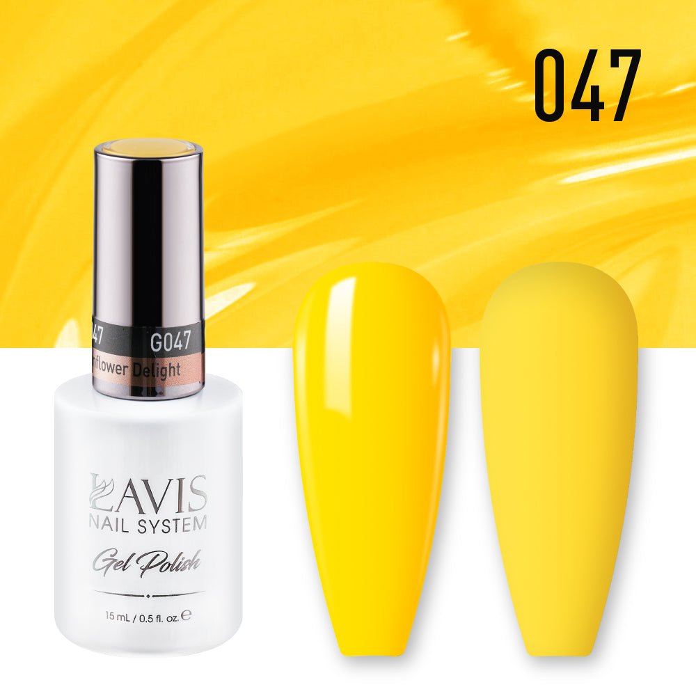 Lavis Gel Nail Polish Duo - 047 Sunflower Delight - DTK Nail Supply