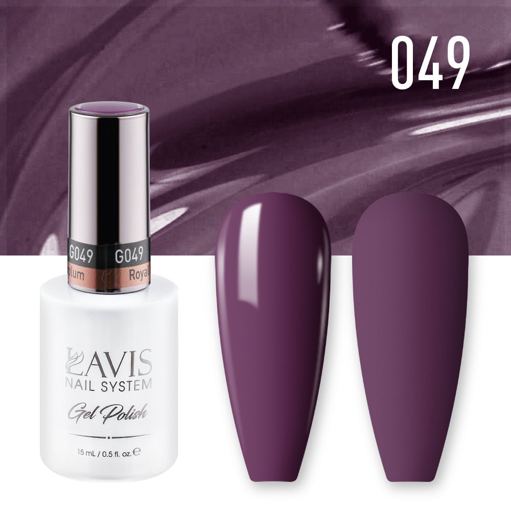 Lavis Gel Nail Polish Duo - 049 Royal Sugarplum - DTK Nail Supply