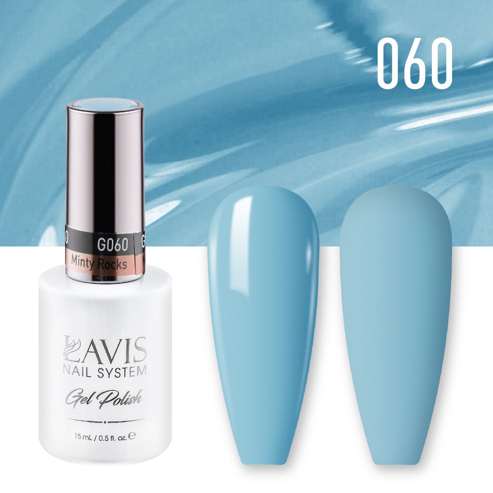 Lavis Gel Nail Polish Duo - 060 Minty Rocks - DTK Nail Supply