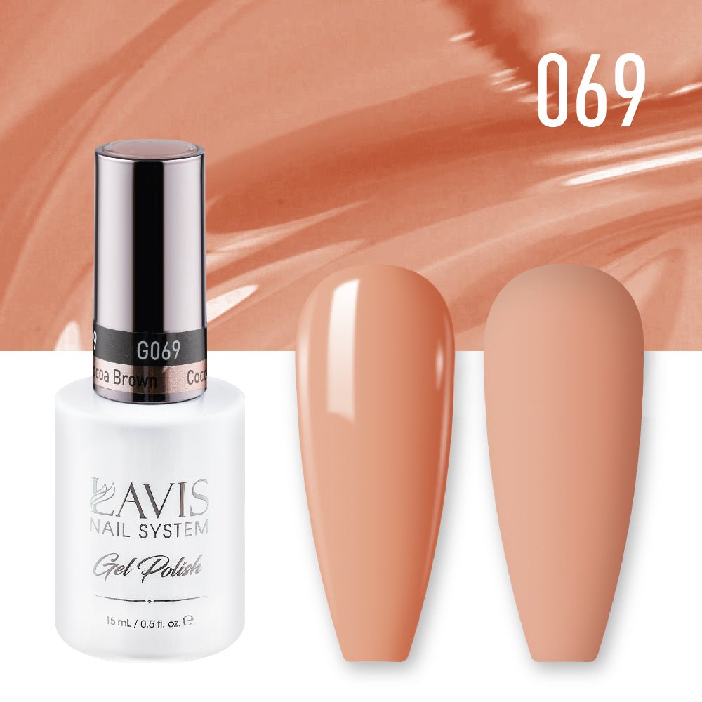 Lavis Gel Nail Polish Duo - 069 Cocoa Brown - DTK Nail Supply