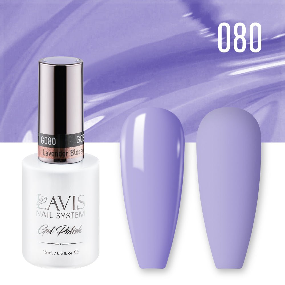 Lavis Gel Nail Polish Duo - 080 Lavender Blossom - DTK Nail Supply