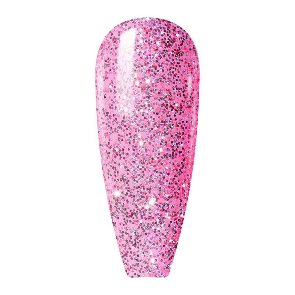 Lavis Gel Nail Polish Duo - 098 Pretty Pink Glitter - DTK Nail Supply