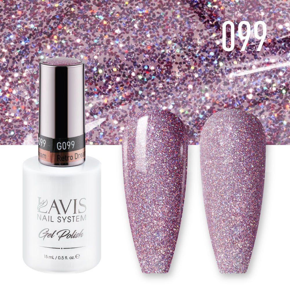 Lavis Gel Nail Polish Duo - 099 Retro Dream - DTK Nail Supply